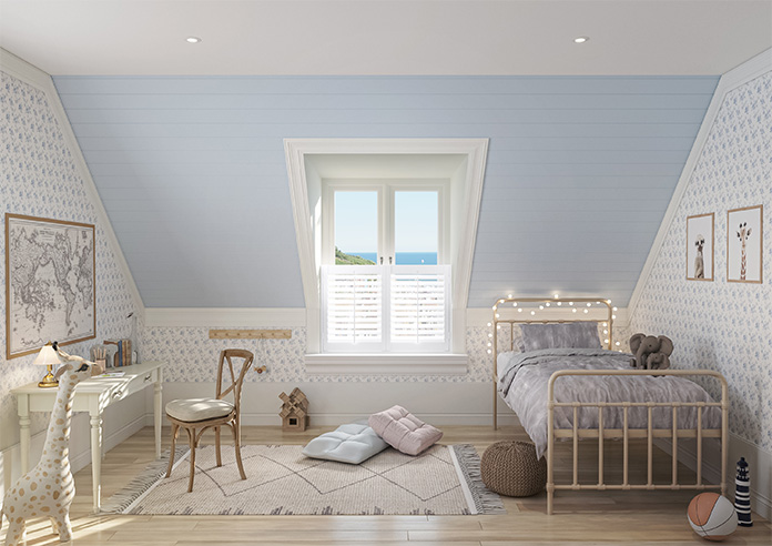 Bromley, True White - Cafe Style Plantation Shutter - Image 8